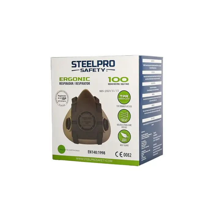 respirador medio rostro ergonic 100 respirador medio rostro ergonic 100