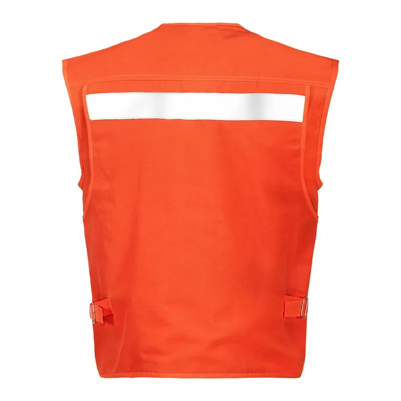 chaleco geólogo poplin naranjo con reflectante chaleco geólogo poplin naranjo con reflectante