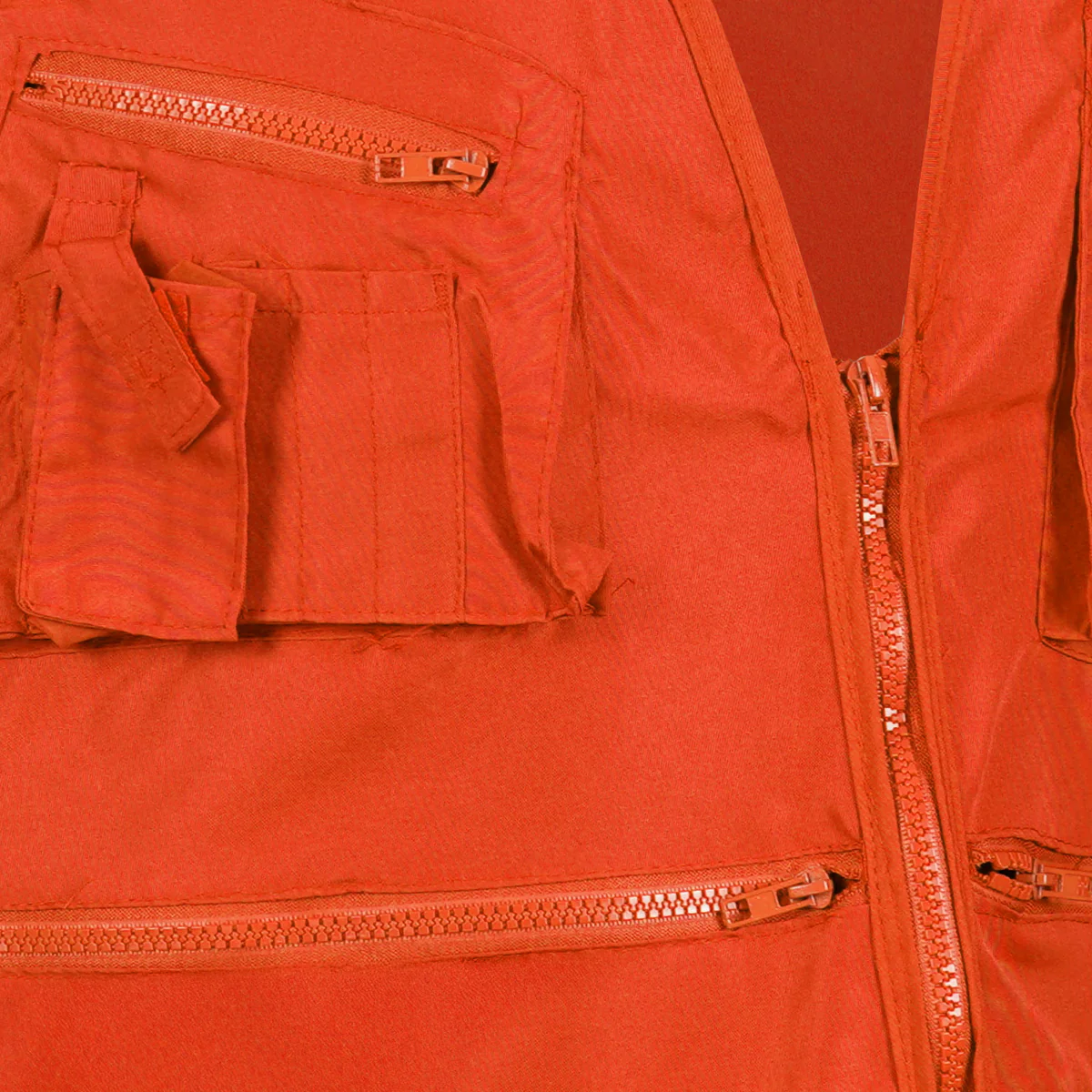 chaleco geólogo poplin con reflectante | naranjo chaleco geólogo poplin con reflectante | naranjo