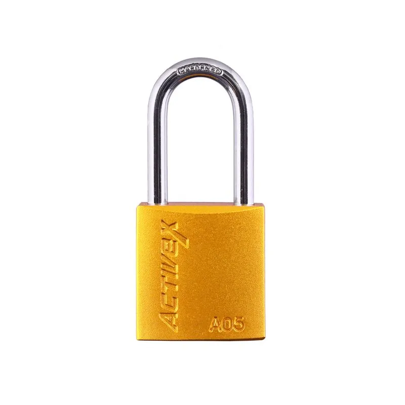candado activex a05 cuerpo aluminio dorado