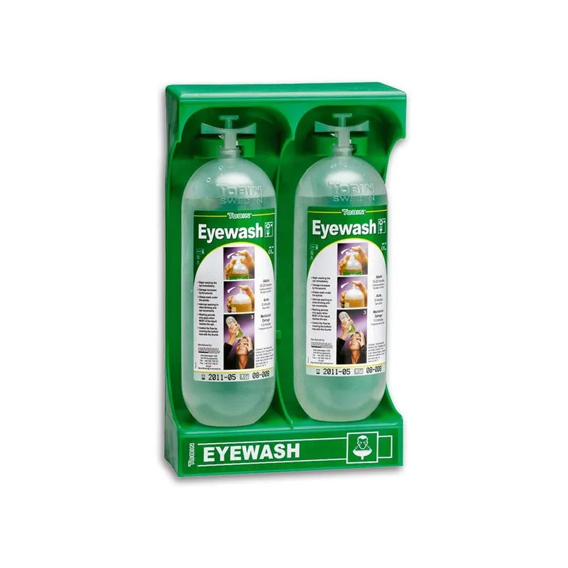 lavaojos con soporte tobin 2x1 litros